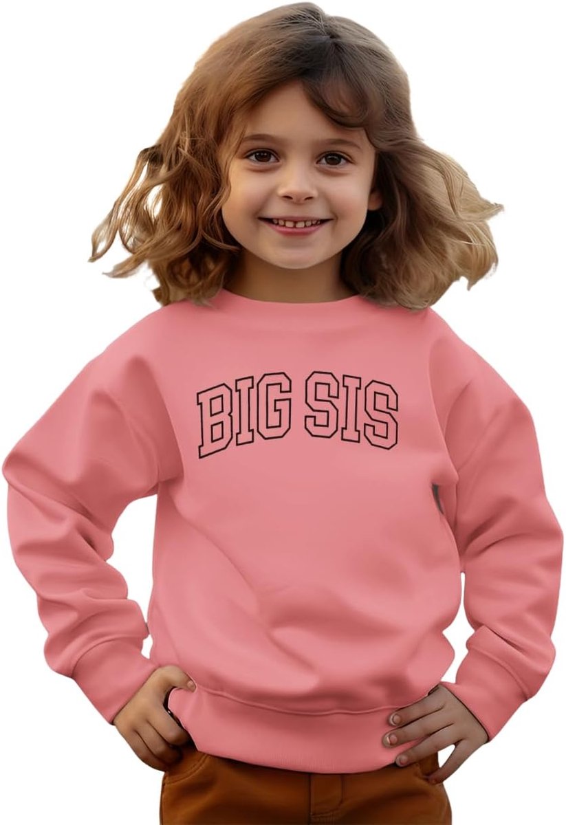 Sister kindertrui baby meisje outfit grote zus sweatshirt zustertje kleding broers en zussen babykleding pasgeborenen shirt met lange mouwen winter herfst peuter trui