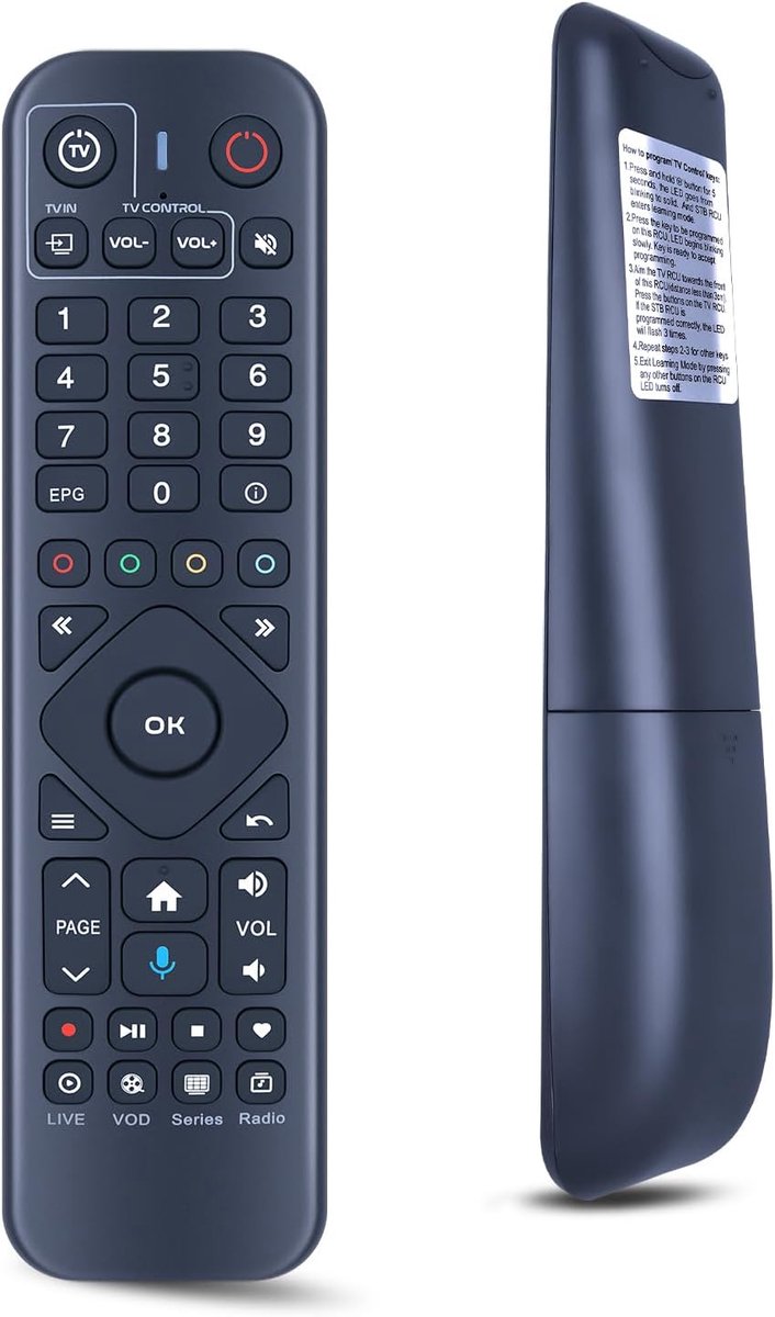 Afstandsbediening compatibel met Amiko A9 +, A9Z BLU, A11-serie Android TV Box