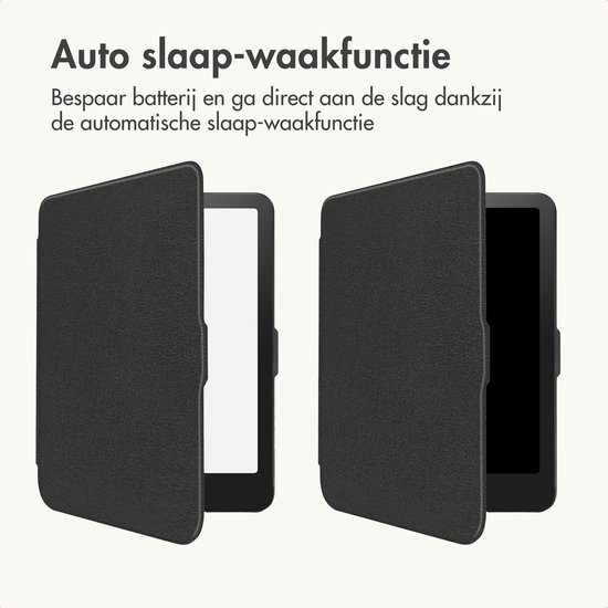 imoshion E-reader Hoesje - Geschikt voor Amazon Kindle Colorsoft Signature edition (2024), Amazon Kindle Paperwhite (2024), Amazon Kindle Paperwhite Signature Edition (2024) - Slim Hard Case Sleepcover Bookcase - Zwart van iMoshion — afbeelding 4