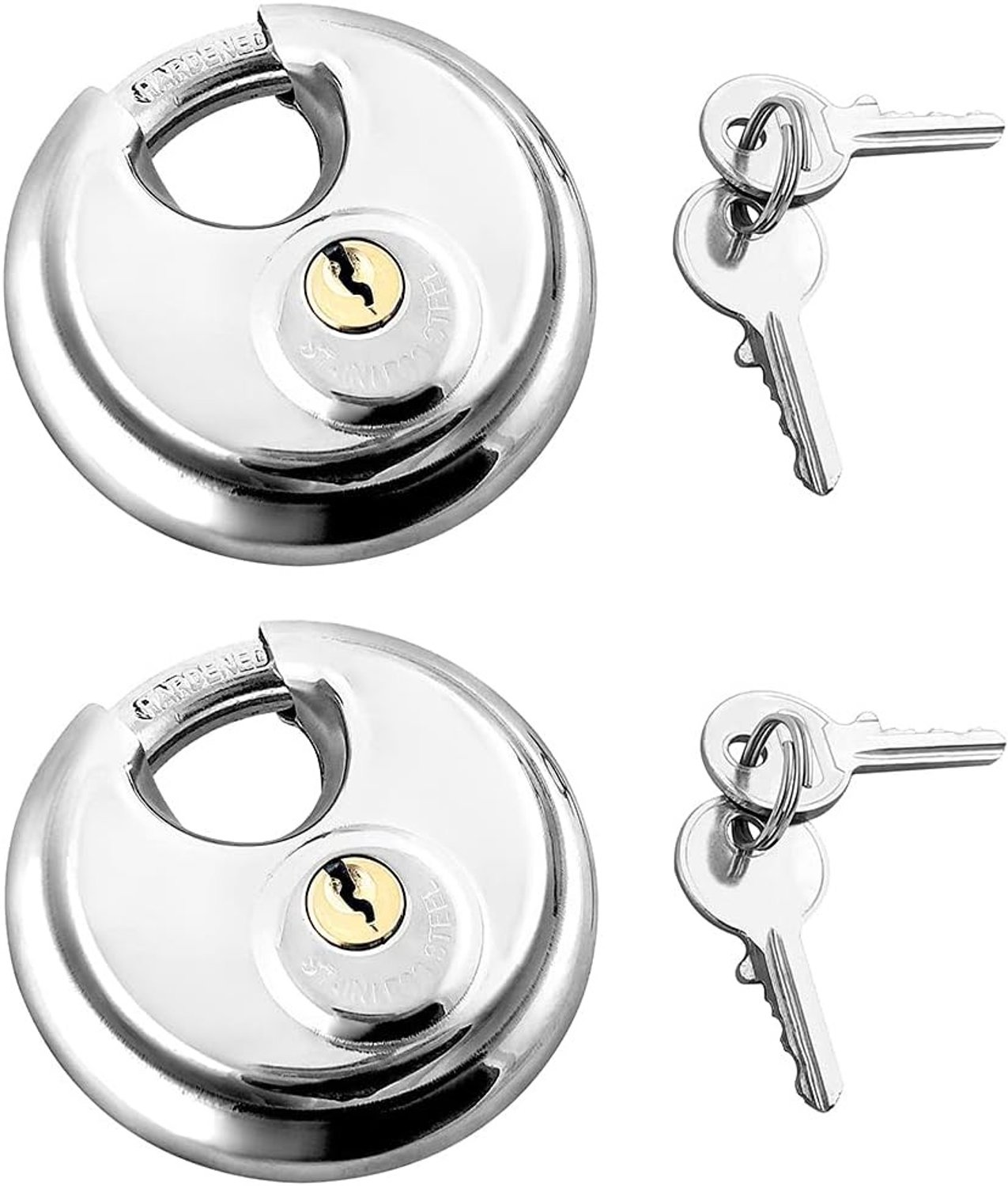 Hangslot - Zwart - 70 mm - Roestvrij Staal met Rubberen Buitenbehuizing - Voor Binnen en Buiten