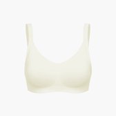 cfab - Naadloze compacte push-up bh - Ecru - 2XL - BH Zonder Beugel Voorgevormd - Ondergoed - Naadlos
