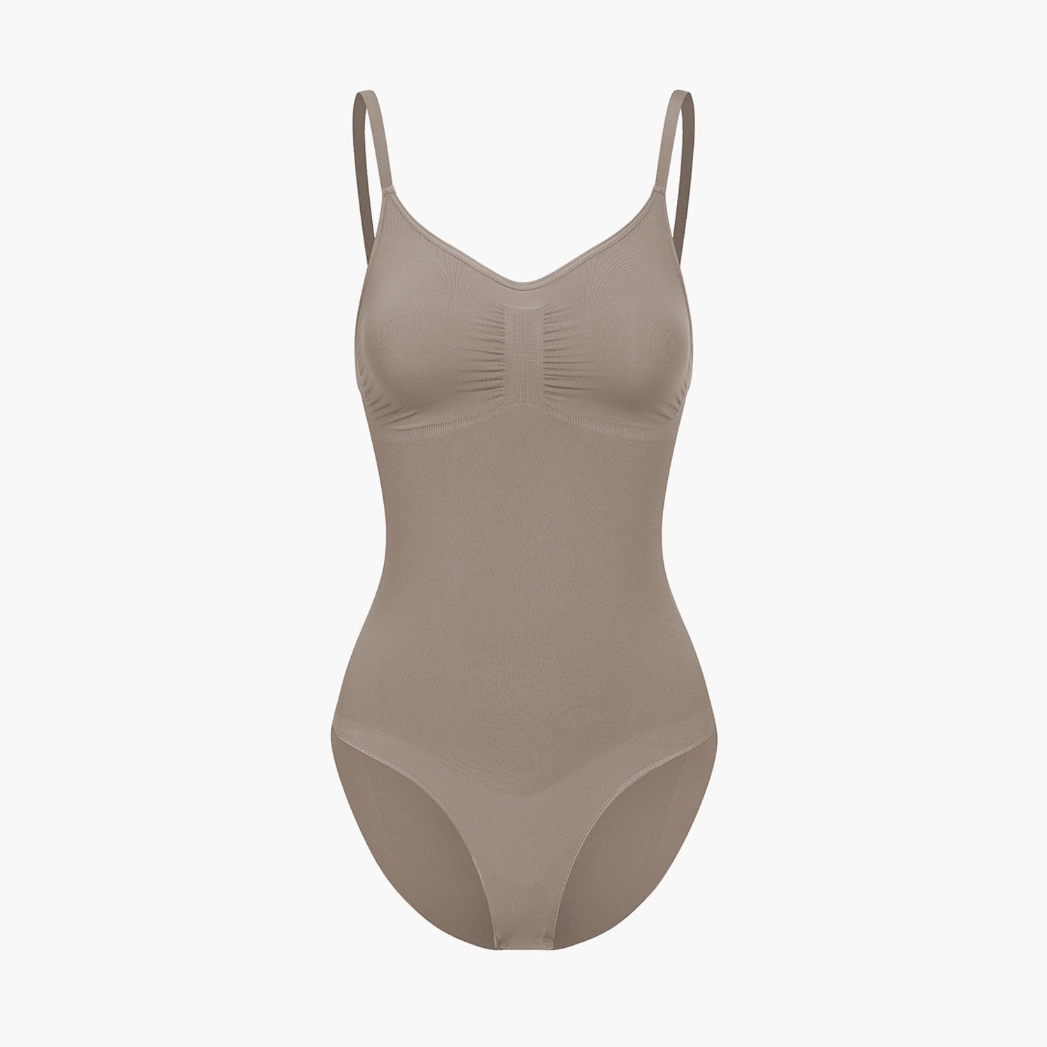cfab Corrigerende bodysuit met slipje - Taupe - XS - Corrigerende Body - Naadlos - corrigerend ondergoed dames
