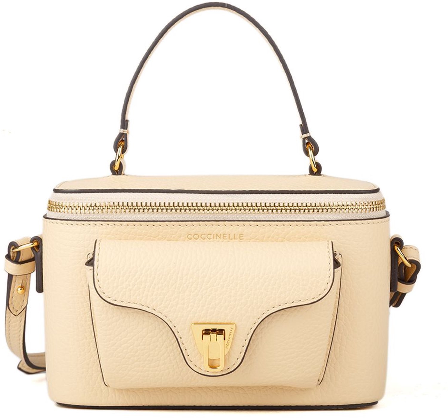 Coccinelle Beat Generation - Mini crossbodytas - Leer - Ritssluiting - Generfde leerstructuur