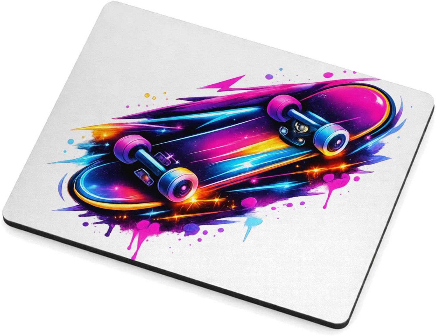 Mr Cadeautjes MDF magnetische fotolijst 9 x 7 - design Neon sportenergie met een futuristische uitstraling | cadeau Wit