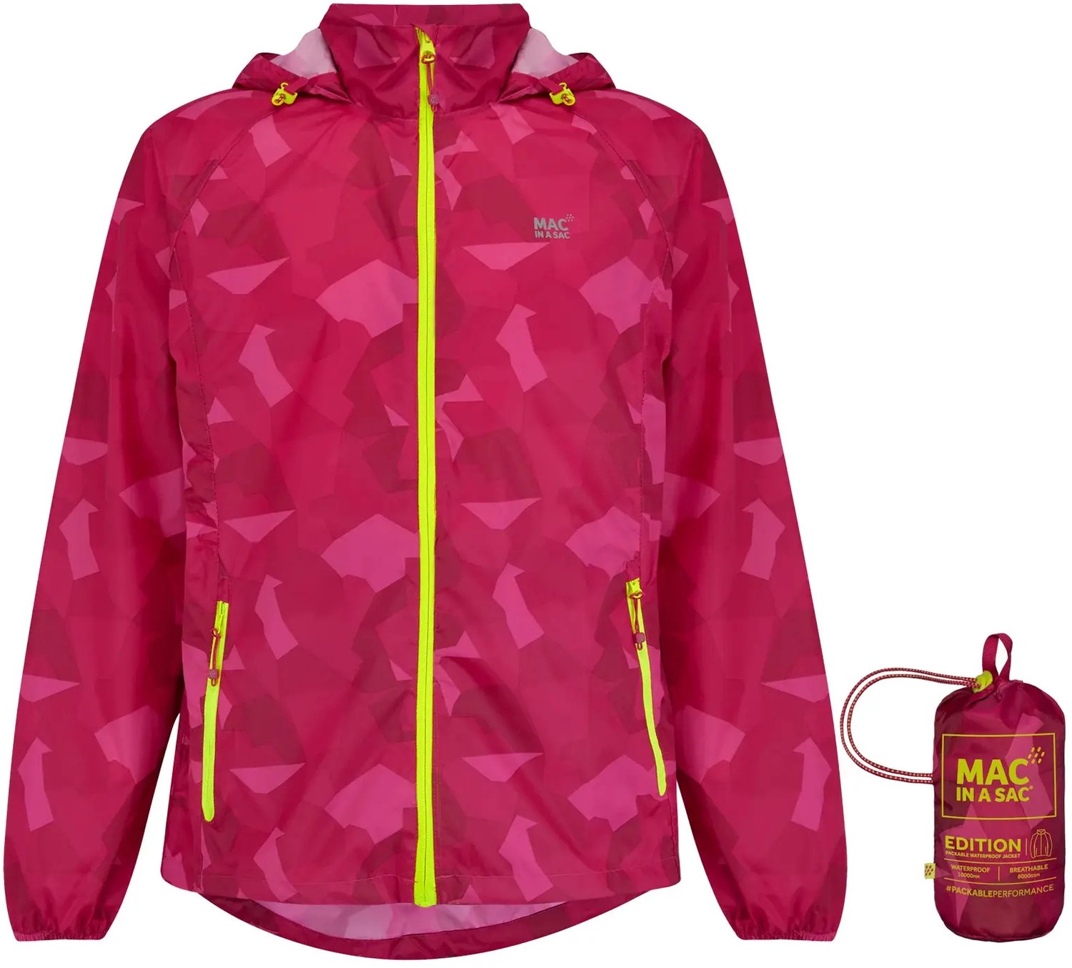 Waterdichte jas Mac In A Sac Edition Roze