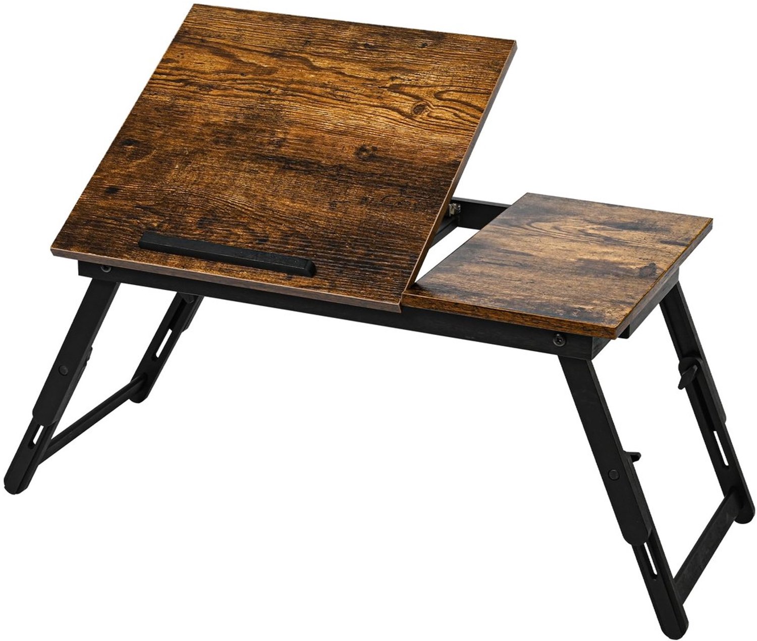Duraxl Bedtafel - Opklapbaar - Hoogte verstelbaar - Bruin