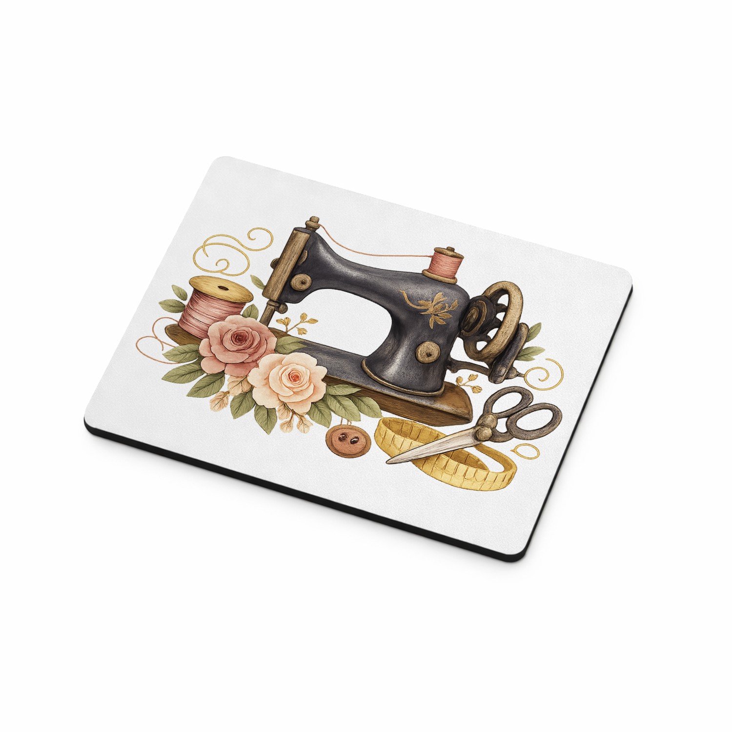 Mr Cadeautjes MDF magnetische fotolijst 9 x 7 - design Vintage workshop-compositie met een ander ambachtelijk hoofd | cadeau Wit