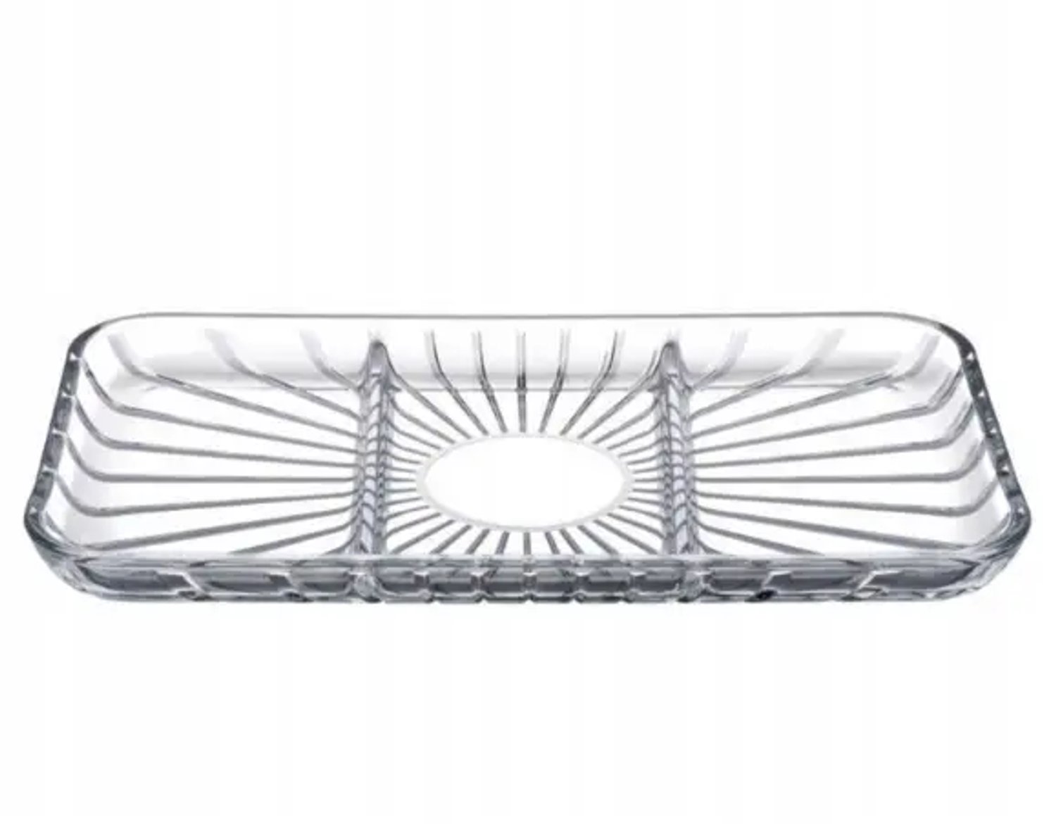 Paşabahçe Elegant Serveerbord - 27,6 x 16,2 cm - Transparant - Glas