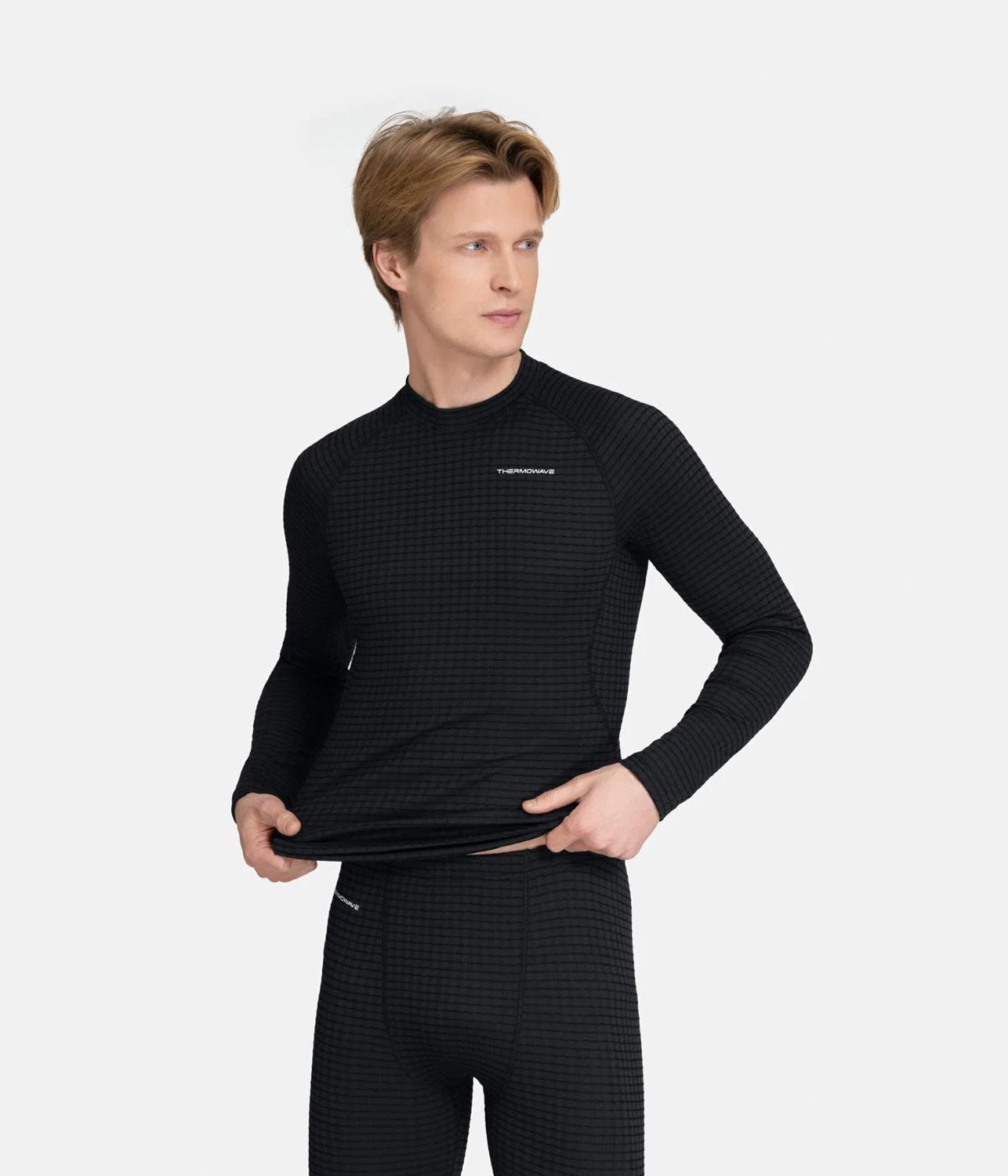 Thermowave MerinoX thermoshirt lange mouw - Heren - Zwart - maat L