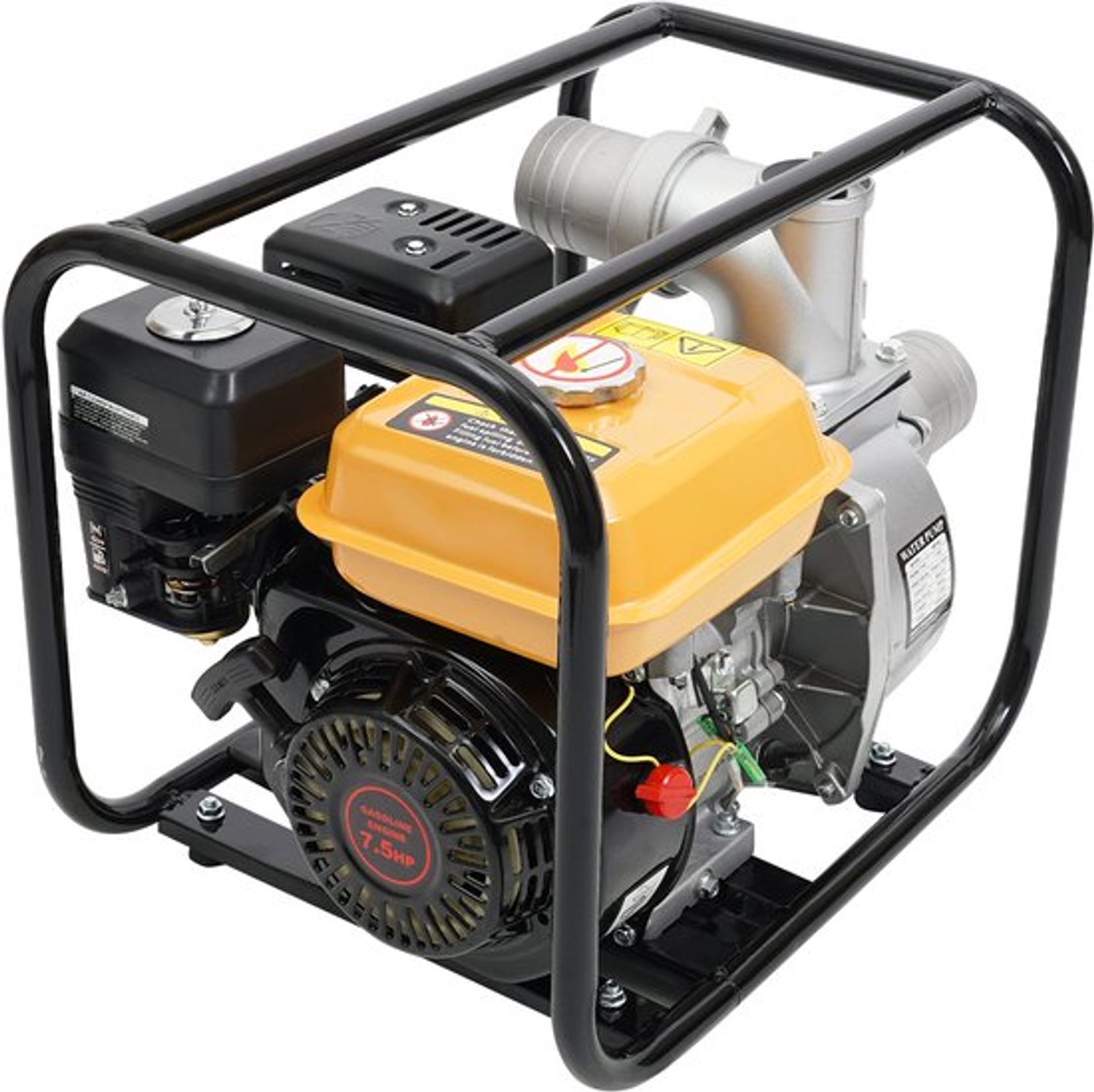 Waterpomp Benzine 7,5 PK - 3 Inch Inlaat Uitlaat - 210cc Motor - IJzer Aluminium - Voor Irrigatie Landbouw Tuin