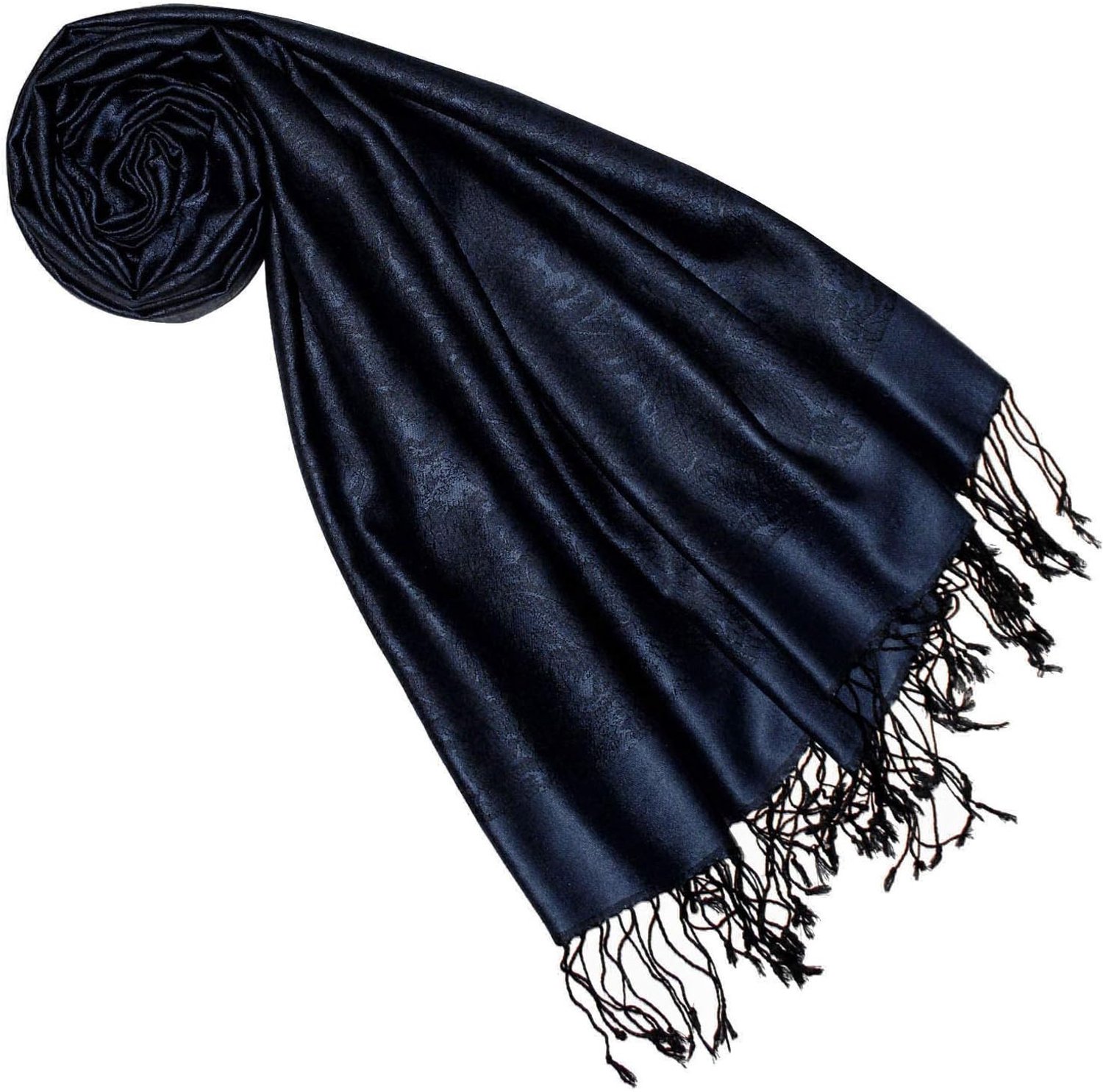 Luxe Dames Sjaal 70% Zijde 30% Viscose Paisley 70x190cm