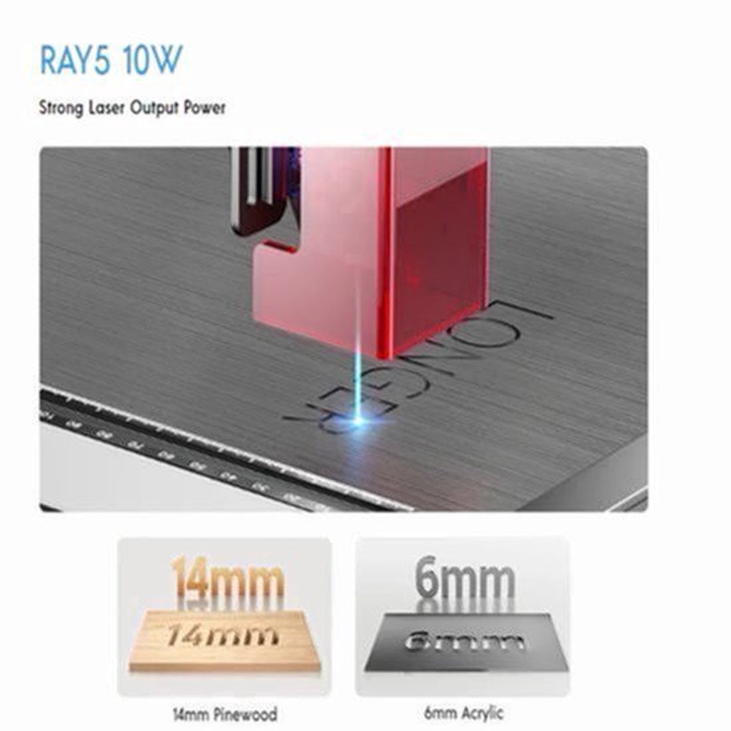 Lasergraveermachine – Laser Cutter – Graveermachine – Snijmachine – 10W Laservermogen – Groot Werkoppervlak 40x40 cm – Wifi & Touchscreen