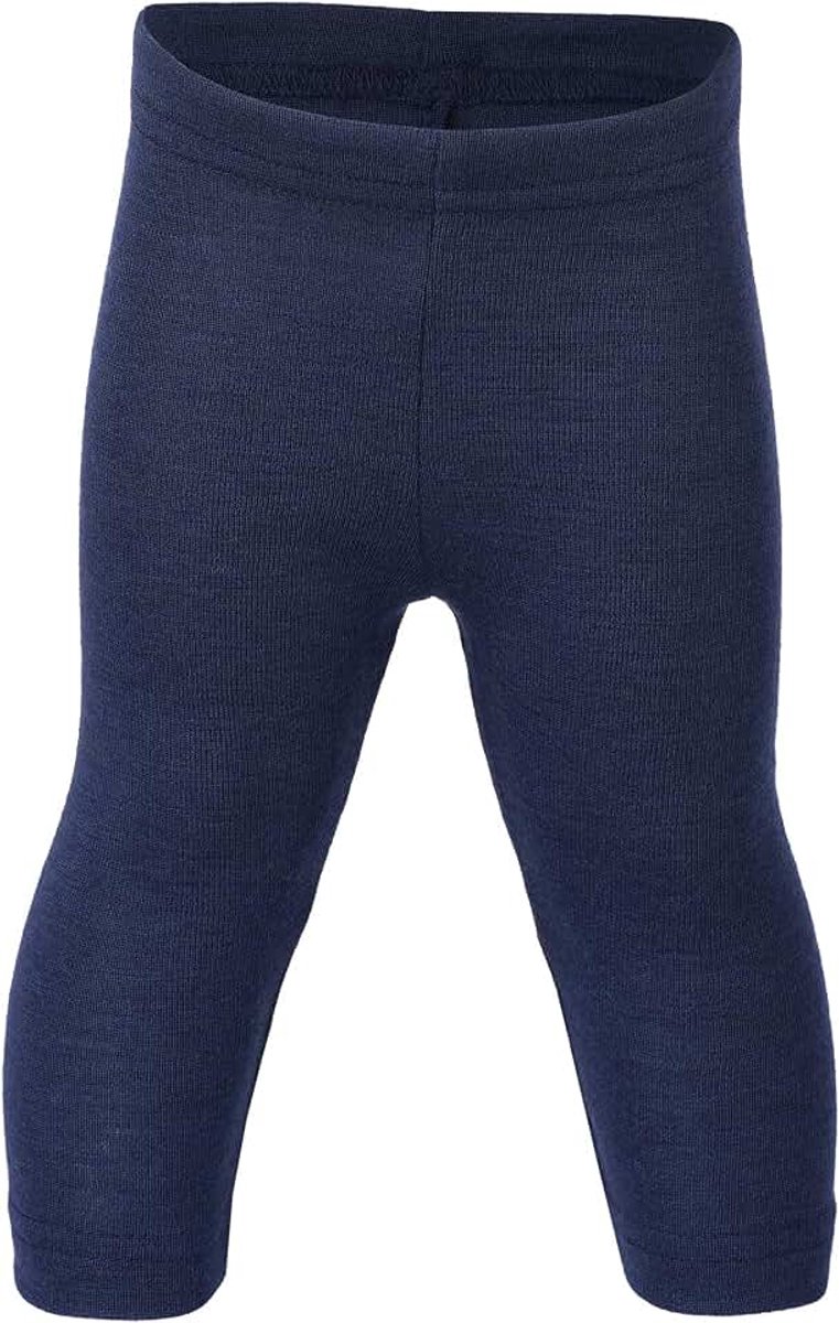 Natur, Baby Leggings/Lange Onderbroek, 70% Wolle (kbT), 30% Seide, marineblauw, 86/92 cm