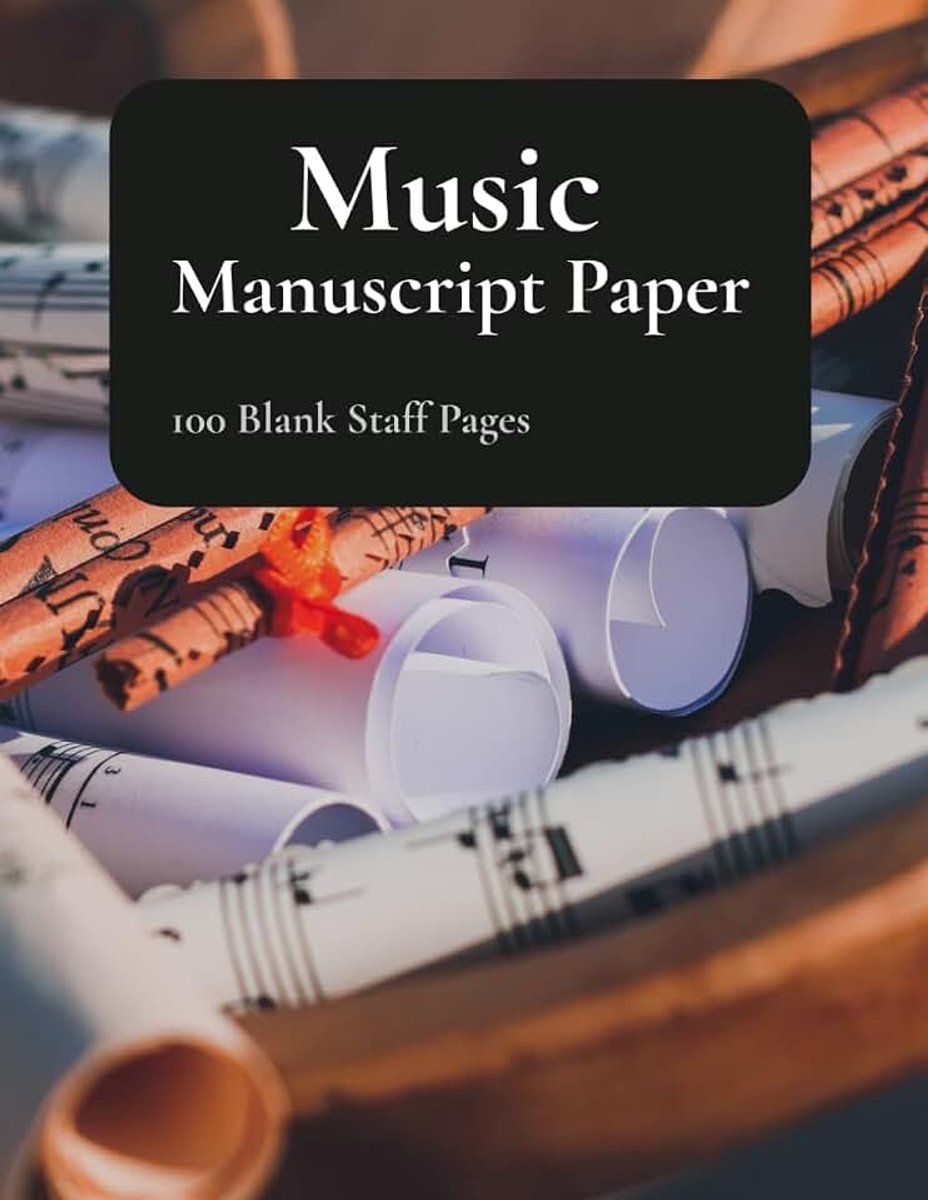 Manuscript Paper: Blank Sheet Music Notebook | Staff Paper Notebook | Music Manuscript Notepad | 100 Pages | 8.5 X 11 inches
