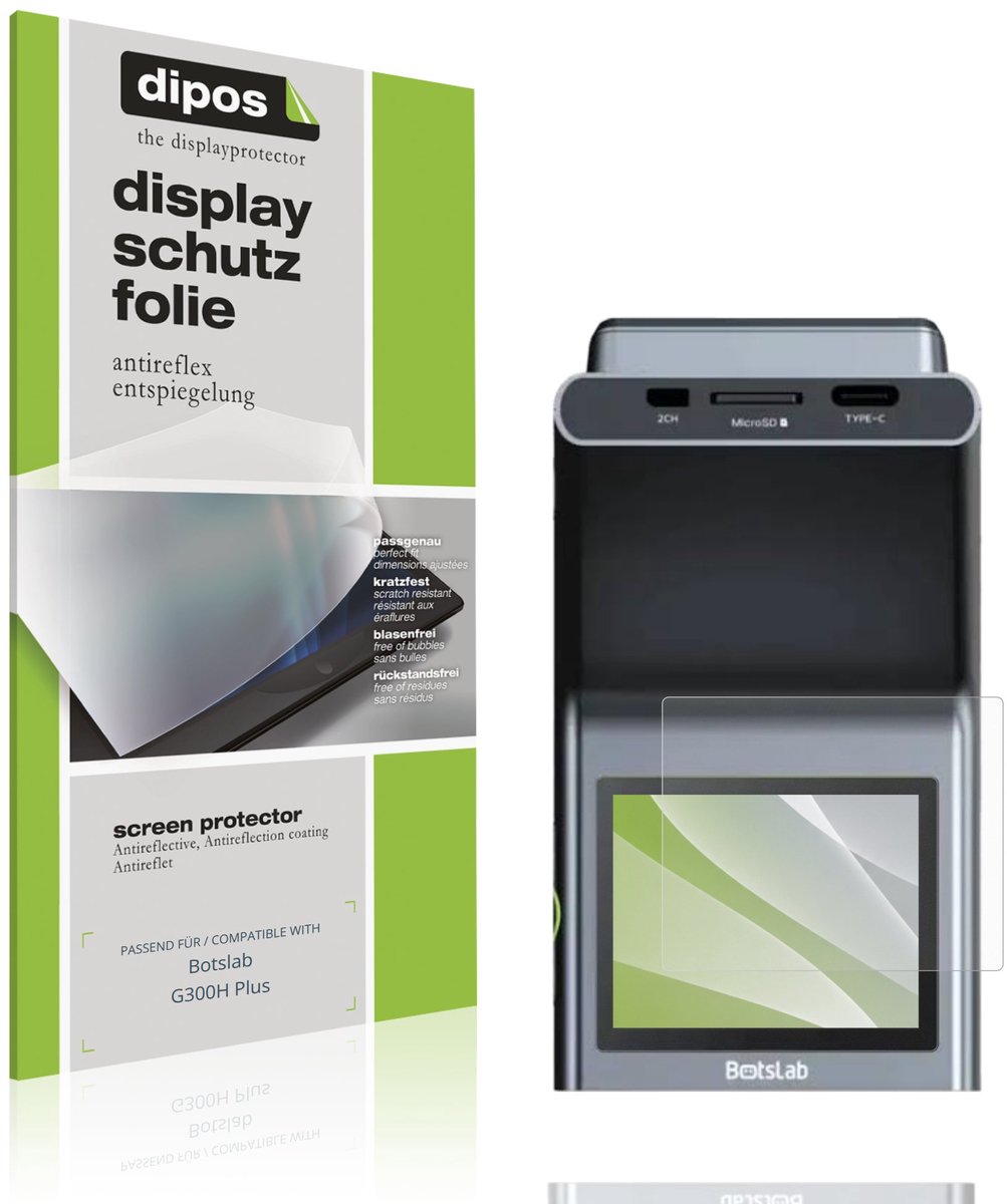 dipos – 4x Matte Beschermfolie geschikt voor Botslab G300H Plus | Krasbestendige & antireflecterende Screenprotector Ultra-Thin
