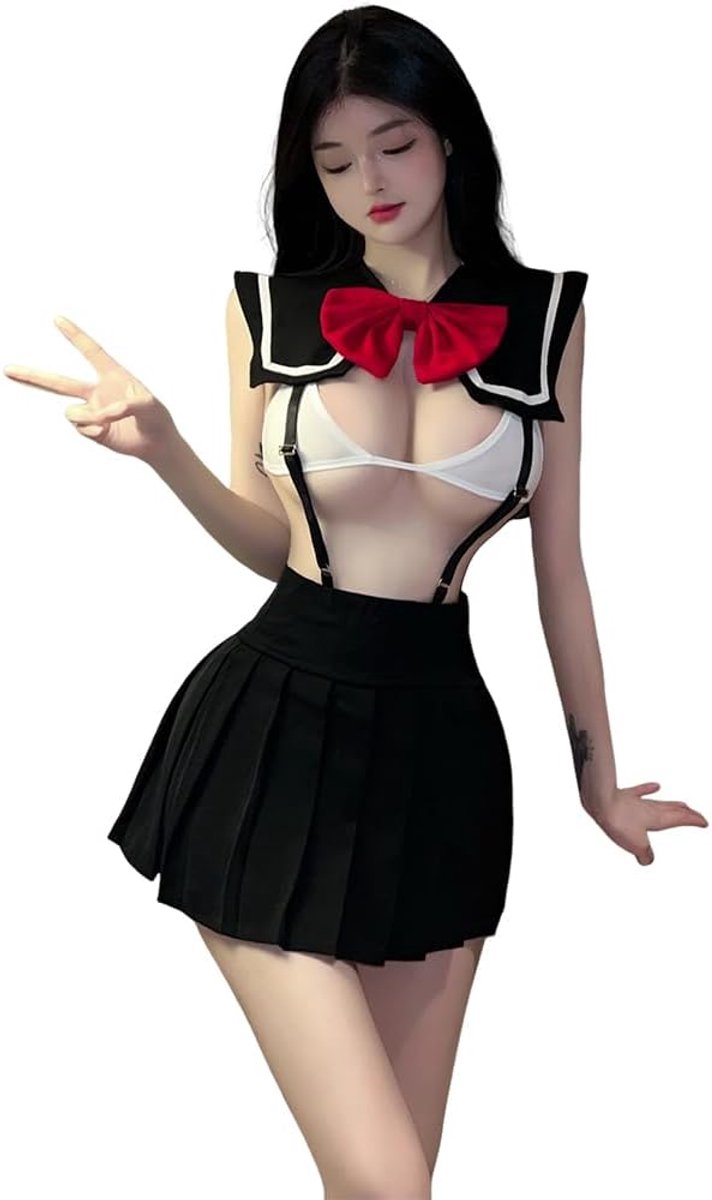 Cosplay studentenondergoed Japanse JK anime schattige geplooide rok sexy schooluniform