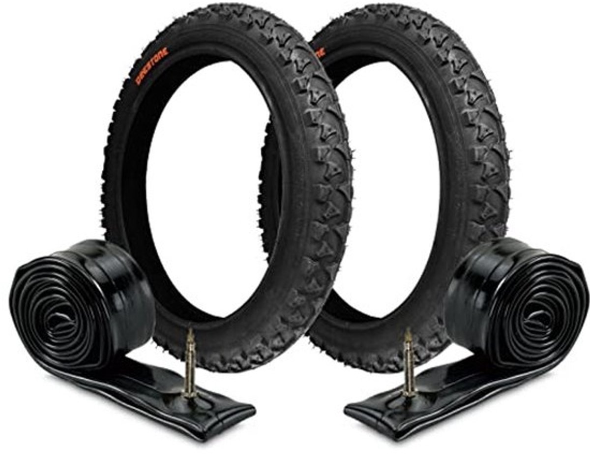 2 x MTB-banden 12 1/2 x 1.75 + slangen voor kinderen