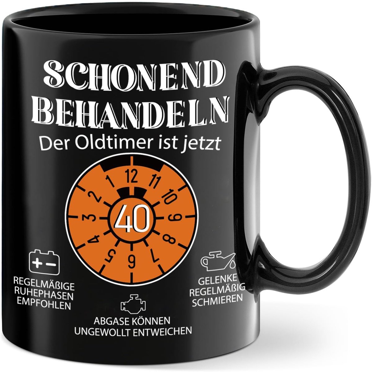 40e verjaardag mok mannen, grappig mok