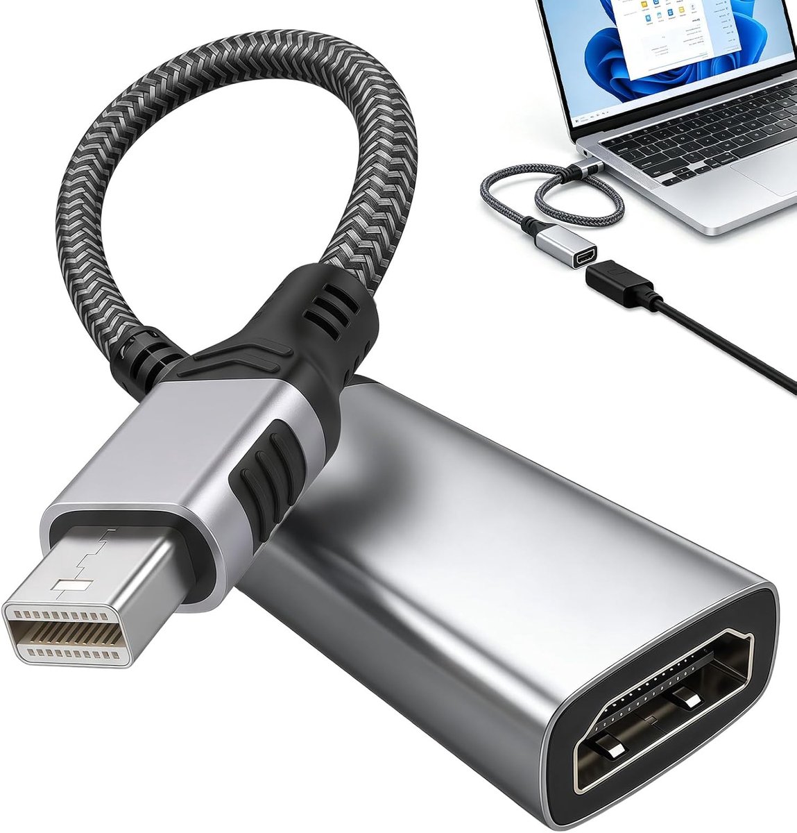 4K Mini DisplayPort naar HDM, DP naar HDMI adapter
