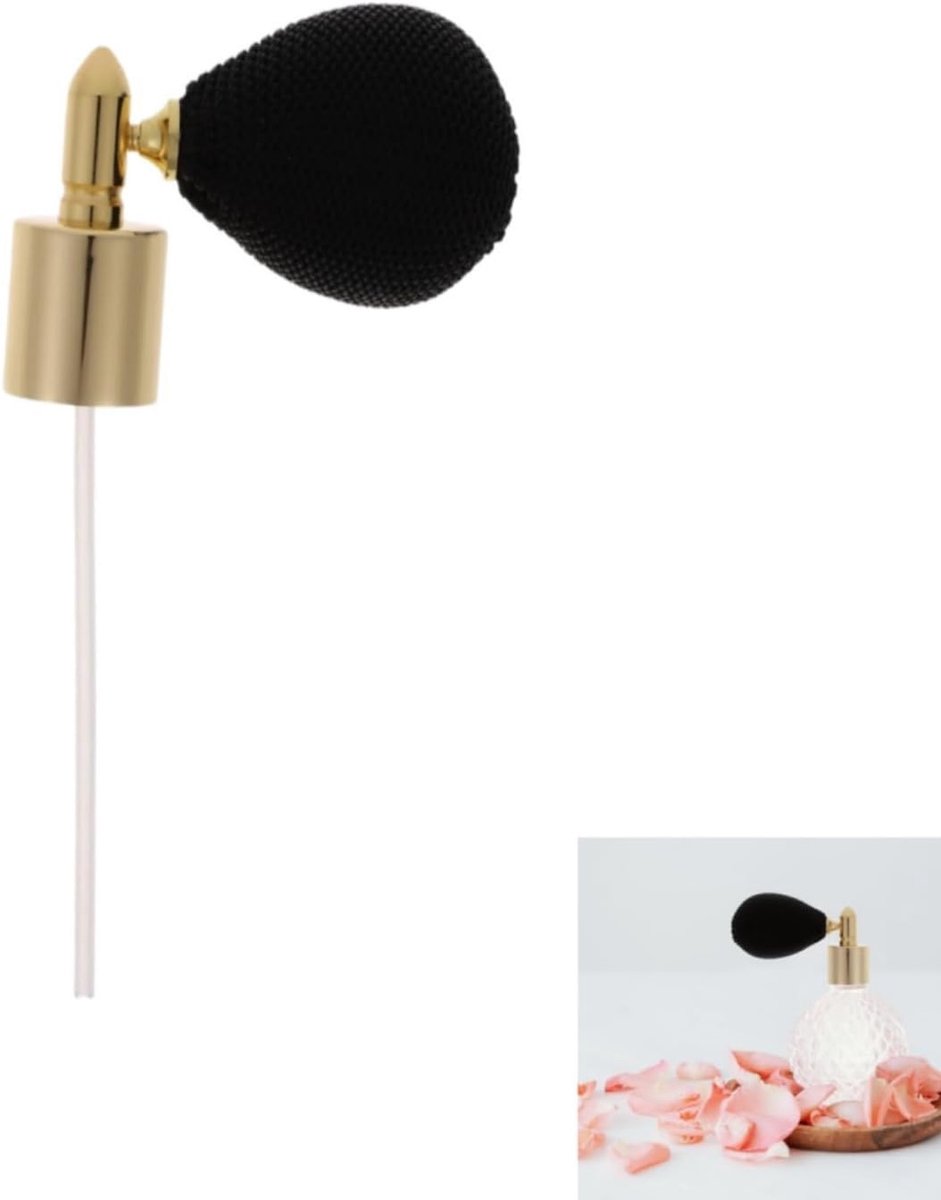 1 stuks vervangende sproeikop voor parfumfles, navulbare verstuiver voor reizen, lekvrij met gouden pomp, fijn nevelopzetstuk voor parfum- en cosmetische flessen