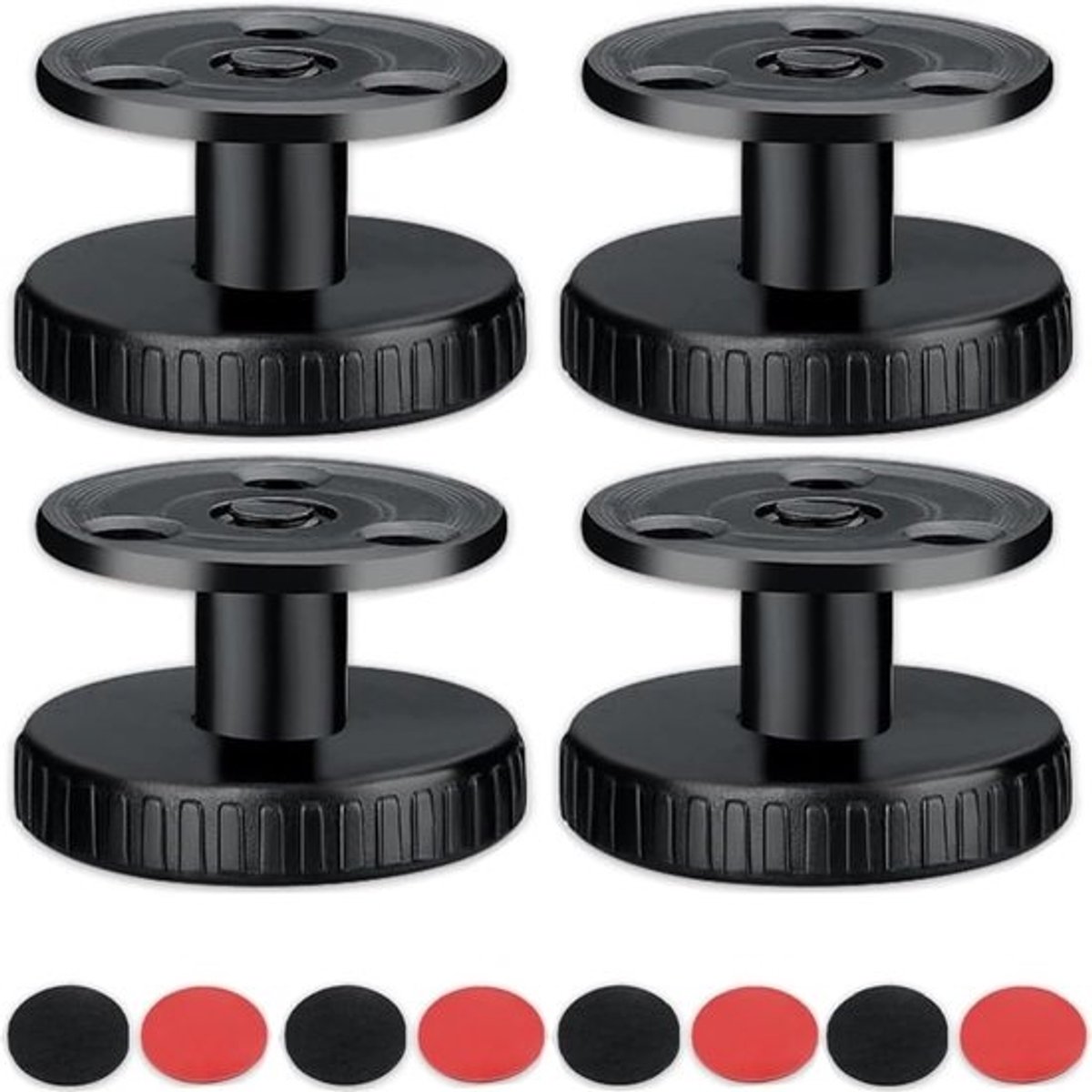 Verstelbare meubelpoten - Set van 4 - Hoogte 27-40 mm met 3M-tape en antislippads