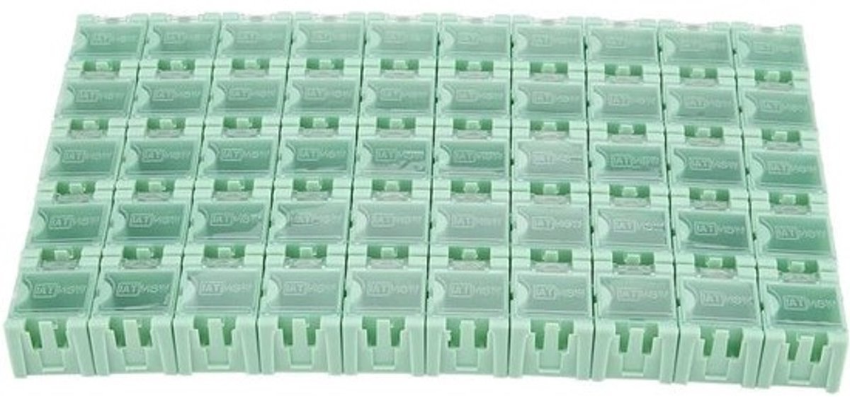 50 Stuks Opbergdozen voor Componenten, SMT SMD Container, Mini Opbergdoos voor Elektronische Onderdelen en Kleine Voorwerpen