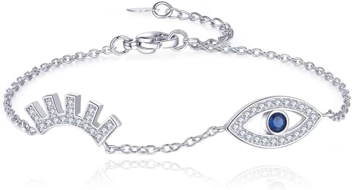 Armband met Evil Eye en Steentjes