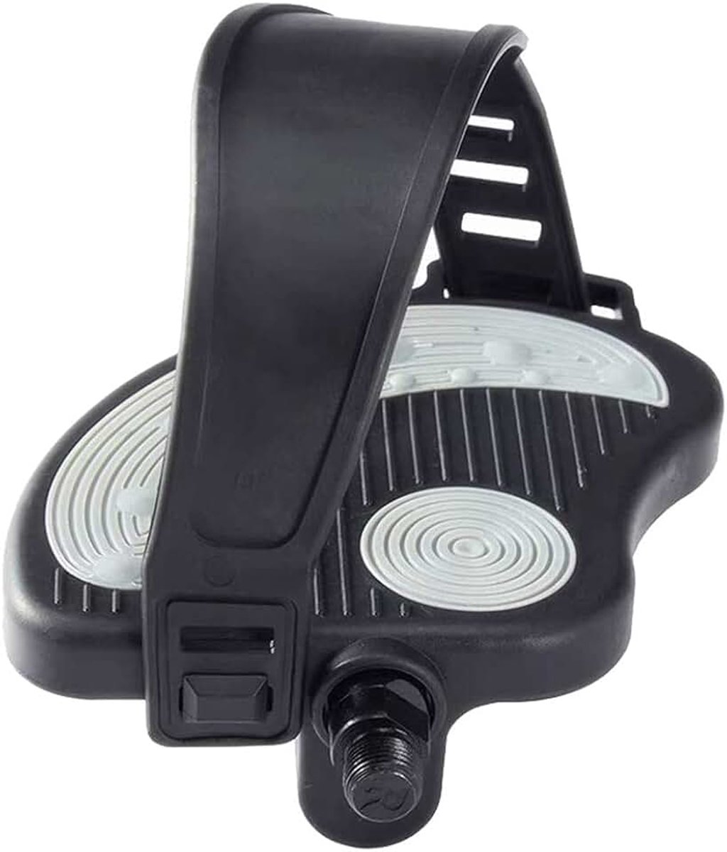 Fietspedalen, 1 paar fietspedalen met teenclips, kooien en riemen, antislip fietspedalen voor hometrainer, spin bike mountainbike