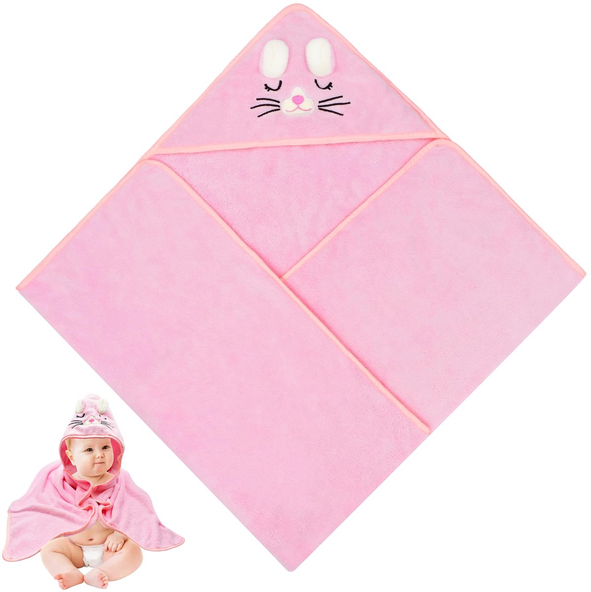 Babyhanddoek gepersonaliseerde babybadhanddoek met capuchon en babybadhanddoek