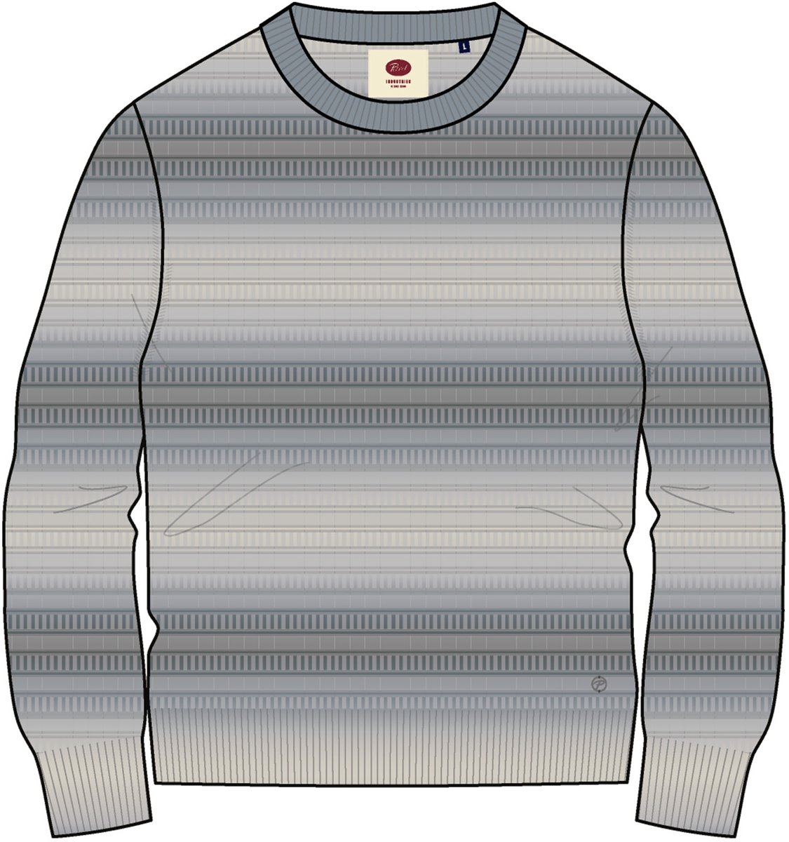 Petrol Industries - Heren Gemêleerde trui brookstone - Blauw - Maat XXXL