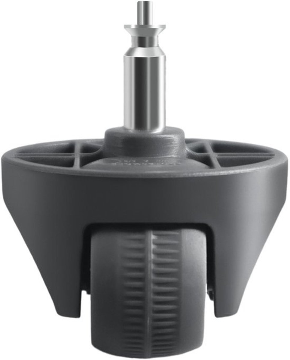 Stofzuiger Zwenkwiel - Reservewiel Robot - Soepel Manoeuvreren - Stevig Materiaal - 5 x 5 x 1 cm - Zwart