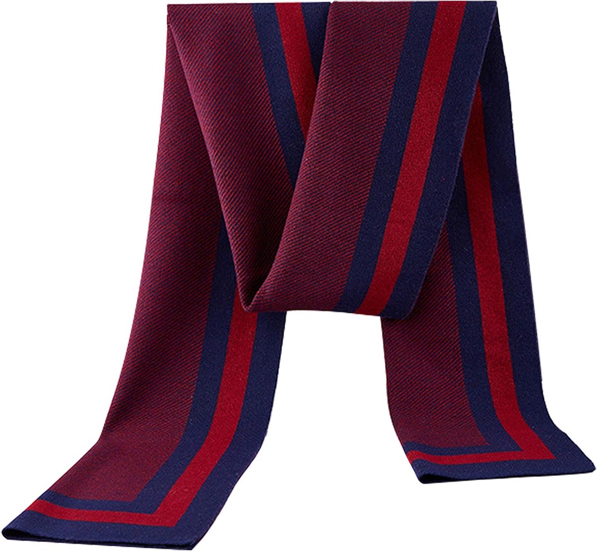 6% Wol Gebreide Sjaal voor Winter Herfst Casual Zakelijk Eenvoudig Chique Gentleman 180 x 30 cm