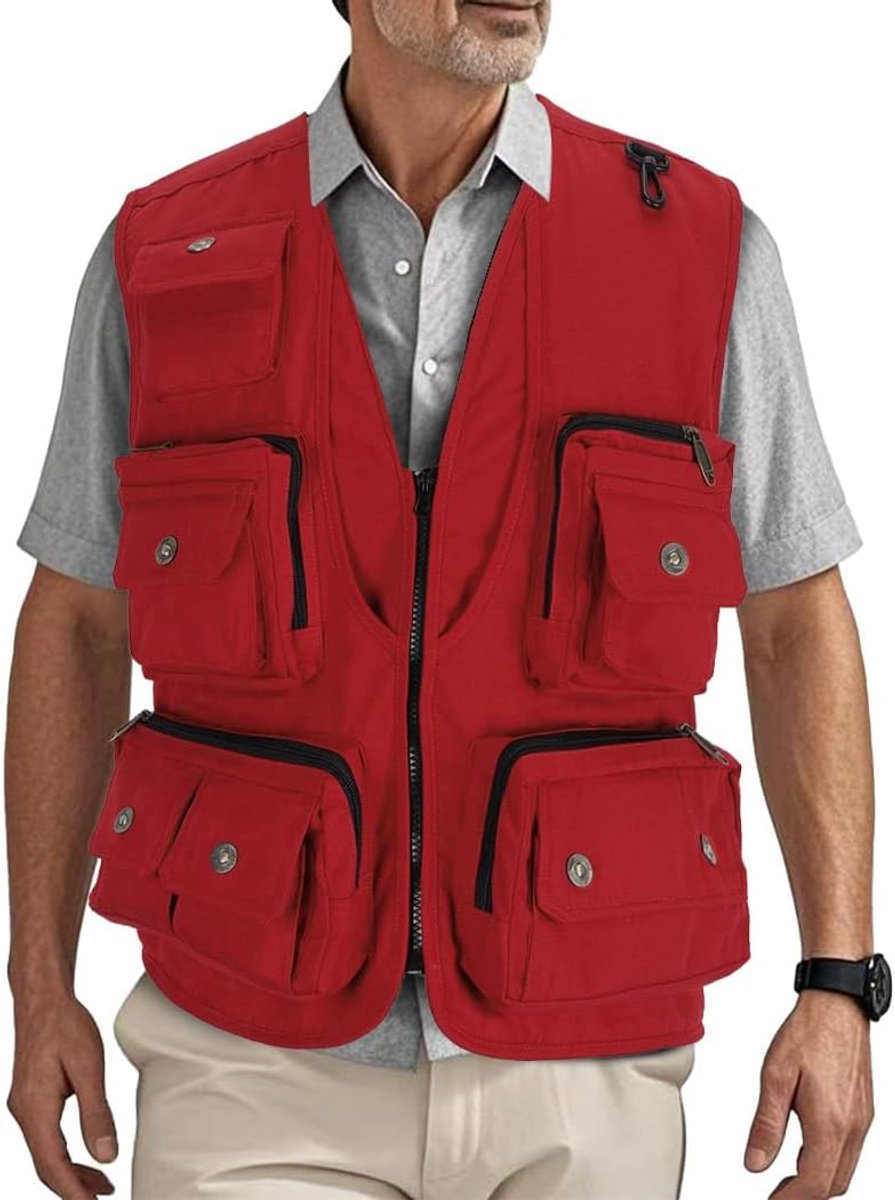 Casual Vissen Vest Multi Pocket Outdoor Ademend Safari Vissen Vest Utility Foto Gilet Reizen Jacht Wandelen Jas Vest MJ15