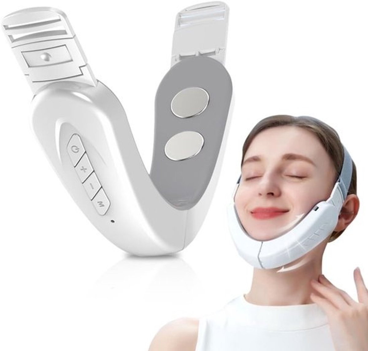 Elektrische V-Face Gezichtsmassageapparaat voor een Strakkere Huid en Dubbele Kin