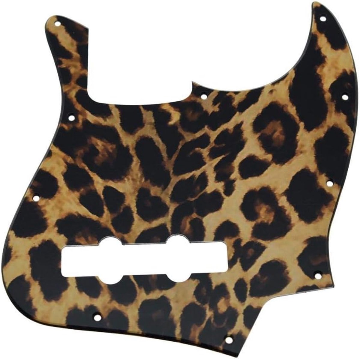 J Bass 3D Gedrukte Plastic Slagplaat voor VS/Mexicaanse 4 String FD Jazz Bass Leopard Stripe