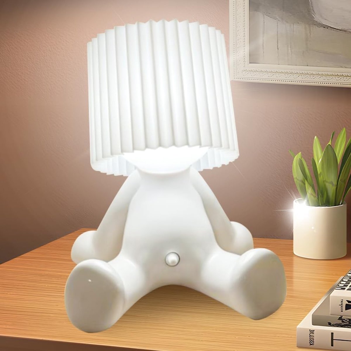Draadloze Oplaadbare Nachtlamp, LED Tafellamp voor Slaapkamer, Creatieve Verlichting voor Kinderen en Volwassenen