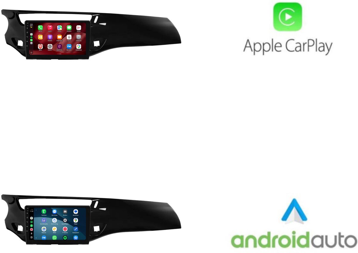 CarPlay autoradio geschikt voor Citroën C3 & DS3 | 2010 t/m 2017 | Cartronix CTX-7060 | 2010 2011 2012 2013 2014 2015 2016 2017 | 9 inch | Android 15 | Draadloos Apple CarPlay & Android Auto | 2GB + 32GB | Bluetooth & Wifi