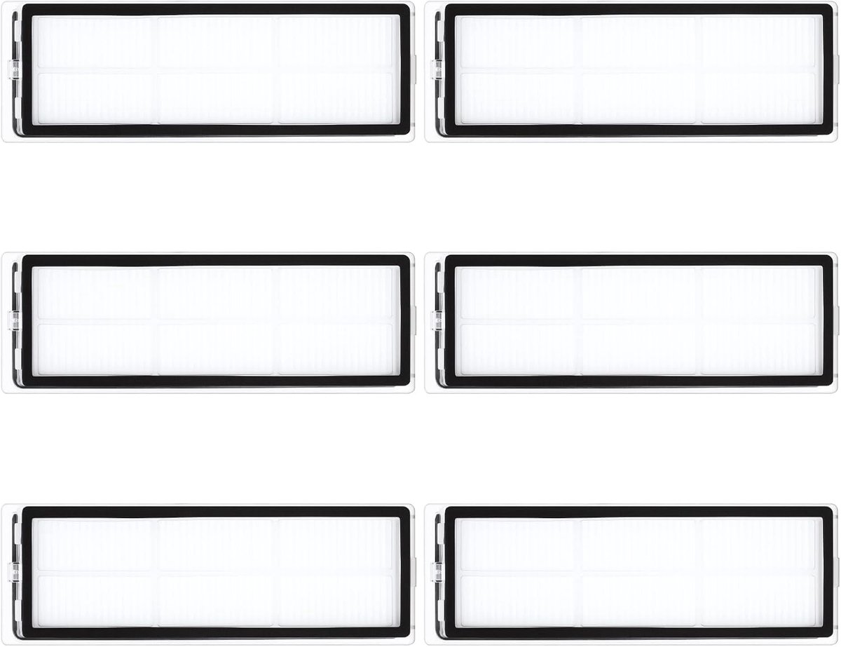 6 stuks vervangende HEPA-filters voor Xiaomi X20+/X10+/H40/S40C, voor Dreame L10s Ultra/L10 Ultra/L10 Prime/L10s PRO Gen 2/S10/S10 PRO/S20/S20 PRO/D10 Plus Gen2/D20 Pro Plus robotstofzuigeraccessoires