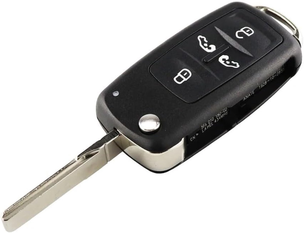 Flip sleutelbehuizing 4B voor VW Sharan Multivan T5 T6 Caravelle