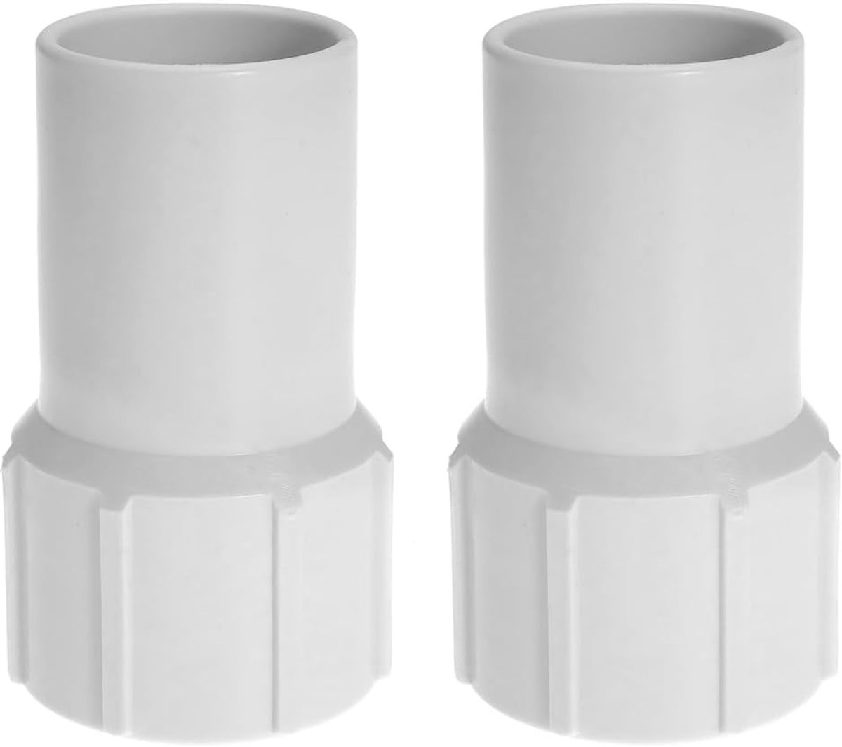 2 stuks 1-1/2" schroefdraad zwembadslangmanchetten, vervangende manchetten voor zwembadstofzuigerslangen, spiraalgewonden vacuümreparatie
