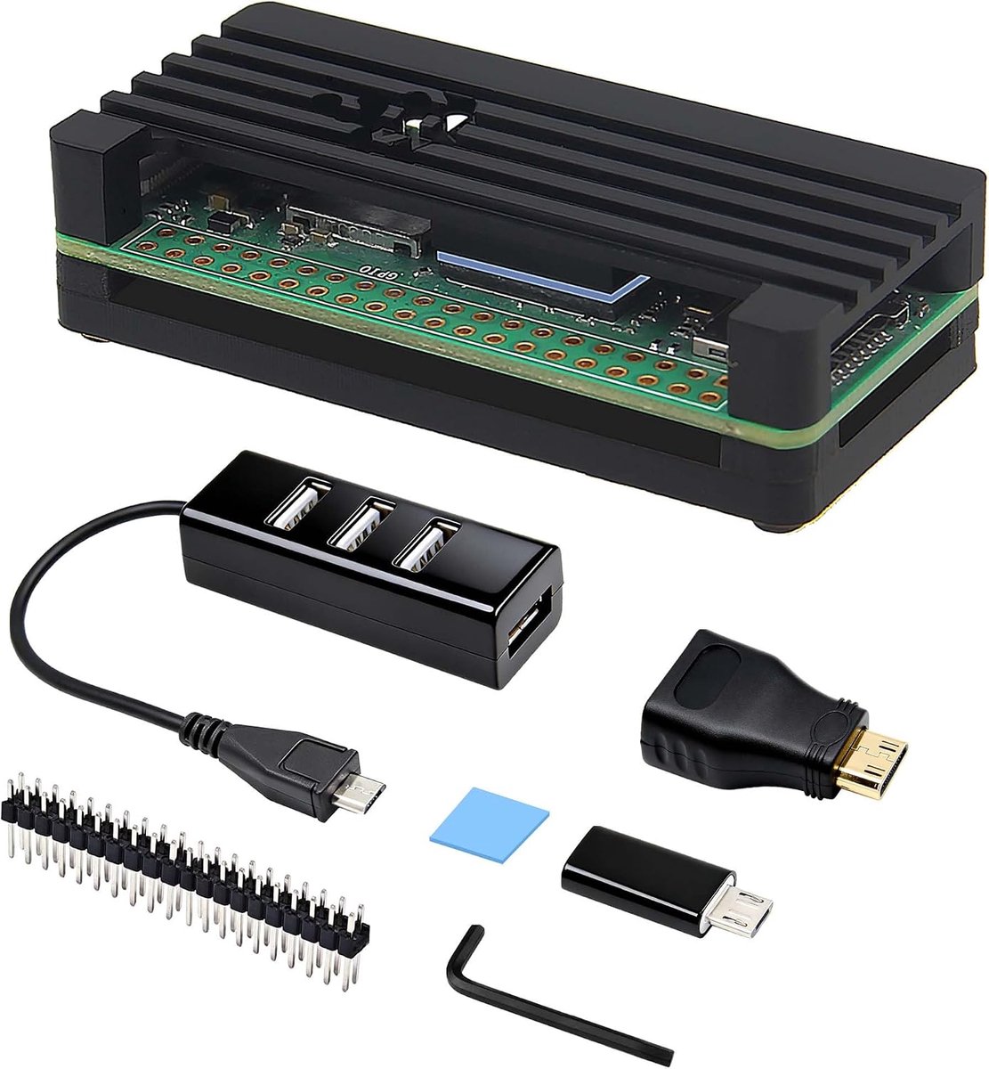 Koelbehuizing voor Raspberry Pi Zero 2W, startkit