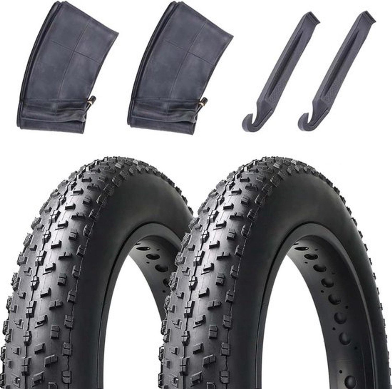 Set van 2 fatbikebanden 26 x 4.0 inch - voor mountainbike en offroad