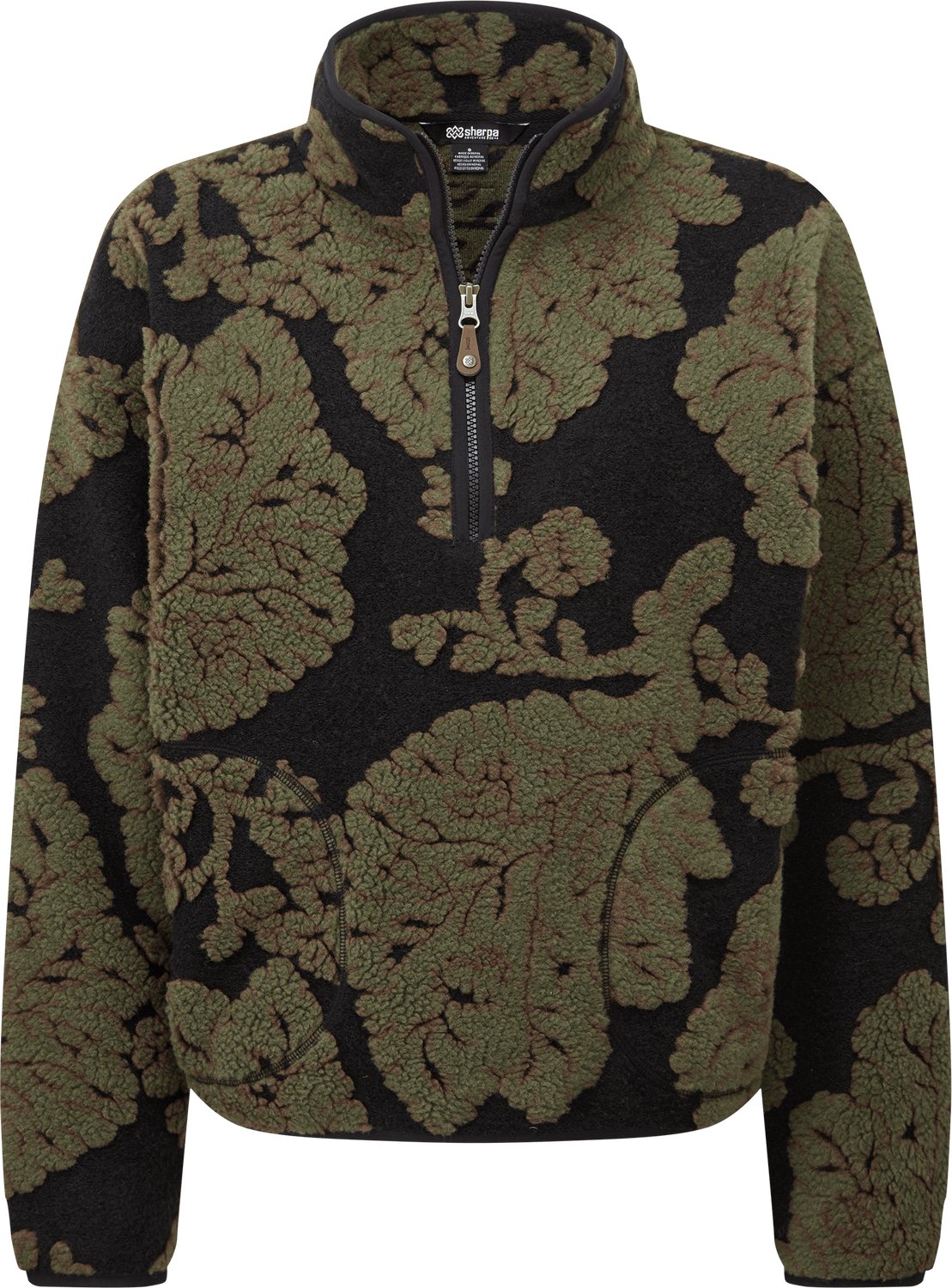 Sherpa Adventure Gear Tara Kwart Rits Fleece Evergreen Groen