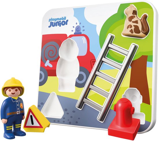Playmobil brandweer puzzel speelgoed - Junior 72088 - educatief. van Playmobil — afbeelding 3
