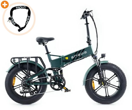 ENGWE Engine Pro 2.0 - Elektrische Vouwfiets - 20 inch - 250W motor - Actieradius tot 120 km - 8 versnellingen - Hydraulische schijfremmen - Groen — afbeelding 5