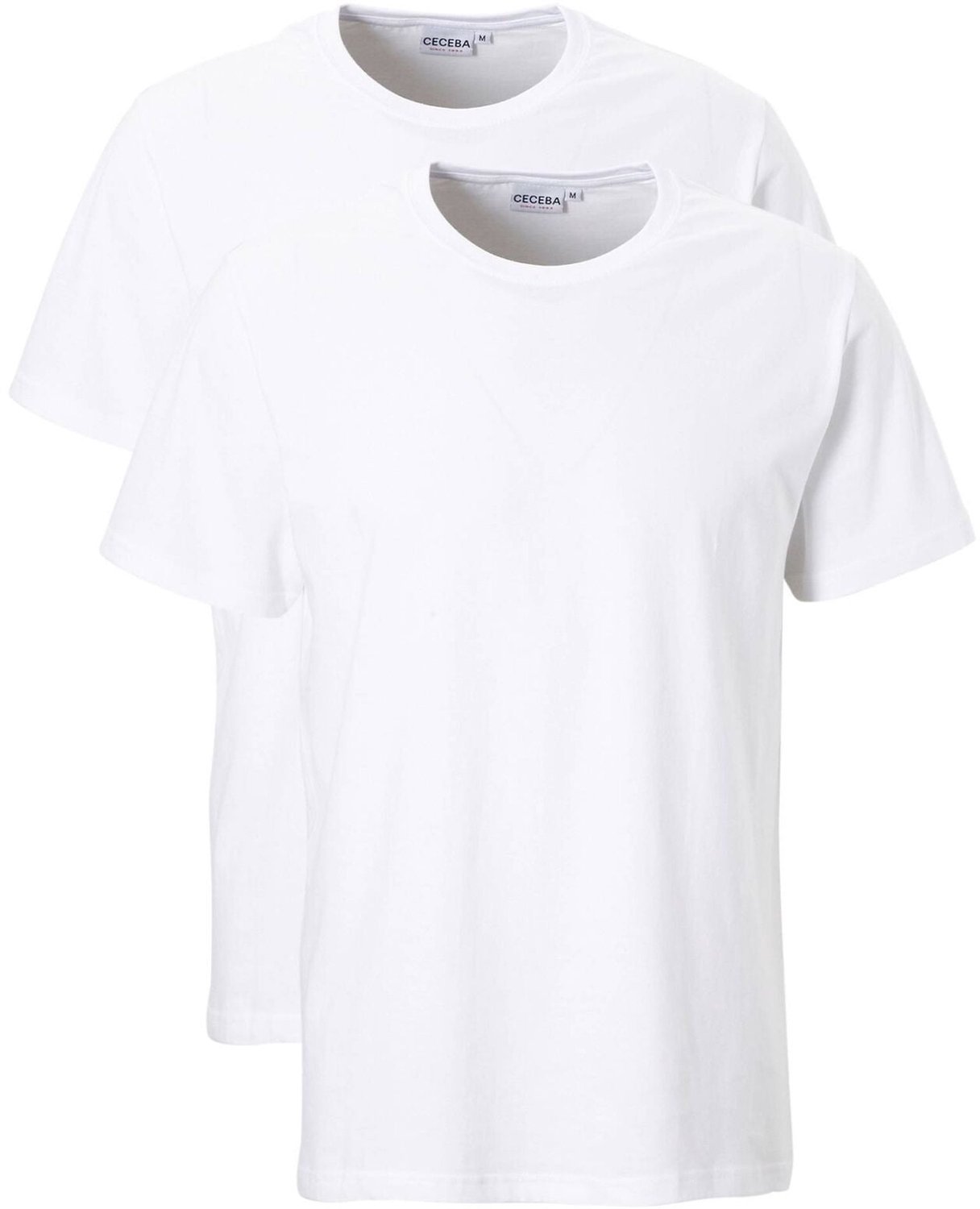 CECEBA Maverick American Heren T-shirt - 2-pack - ronde hals - Zwart