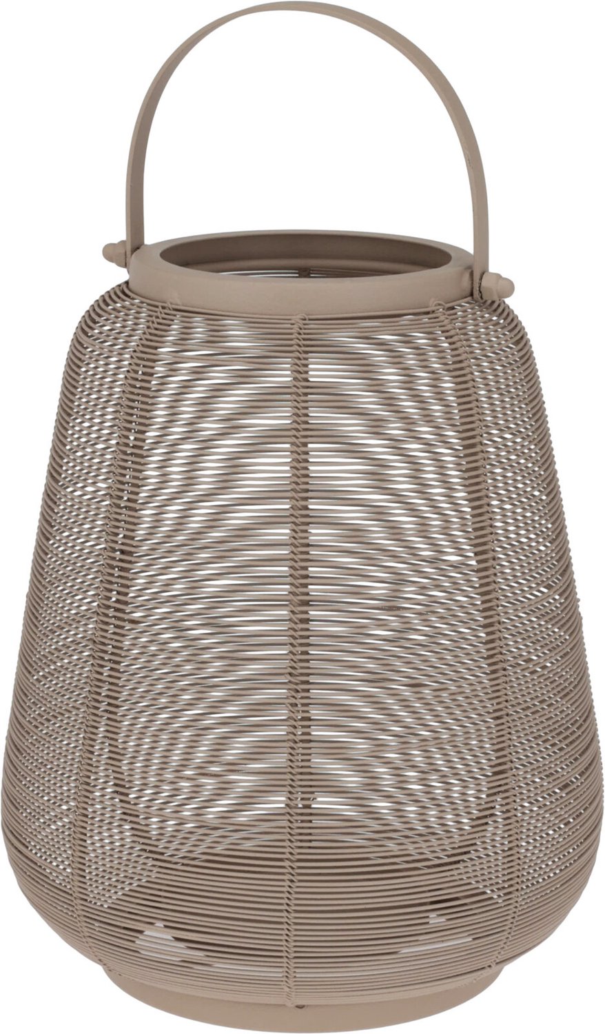 Home & Styling Collection Home Styling Collection - Metalen lantaarn met handvat, 16,5 x 19 cm Beige