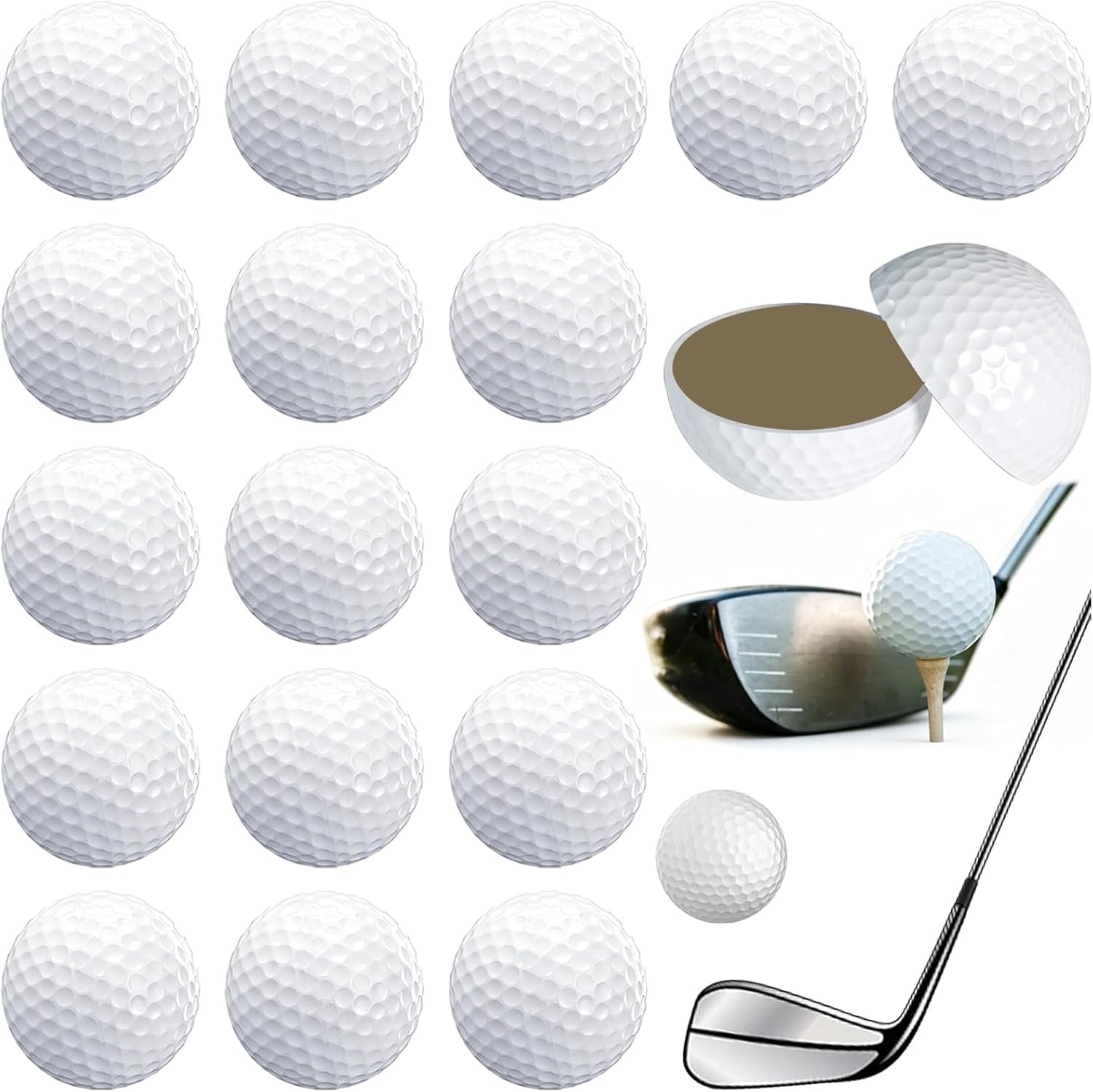 Golfballen 42 mm - Wit - Controle en nauwkeurigheid - Ideaal voor trainingen - m-winkel