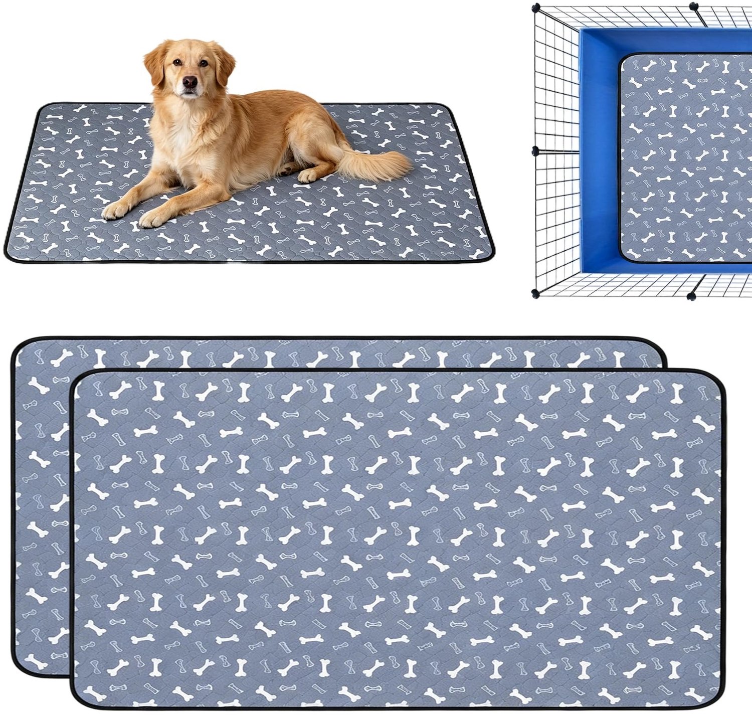 Famanu – Wasbare pipi pads voor knaagdieren 120x60 cm meerlaagse absorberende mat