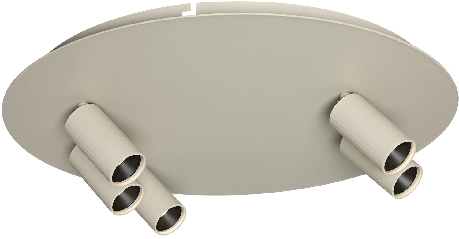ORYX ronde plafondlamp met 5 lichtpunten in beige, uit de Deco-collectie